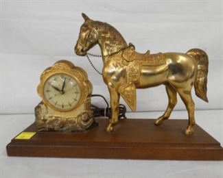SESSION HORSE MANTEL CLOCK
