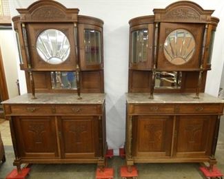 2 OAK COURT SIDE CUPBOARDS