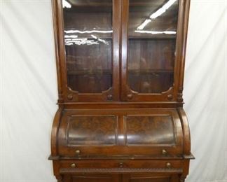 WALNUT CYLINDER DESK