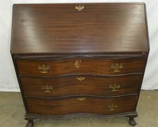 MAH. SERPINTINE FRONT DESK