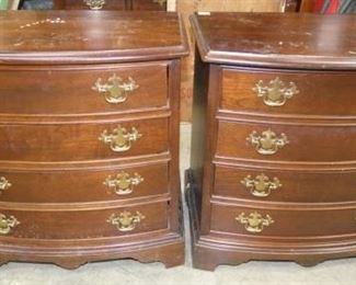 PAIR THOMASVILLE FURN. MAH. END STAND