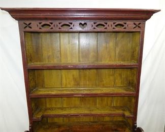 VIEW 2 CLOSEUP TOP PEWTER CUPBOARD