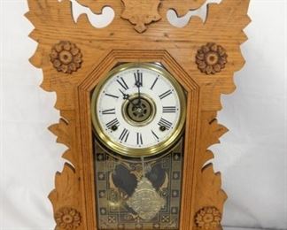 GILBERT OAK KITCHEN CLOCK
