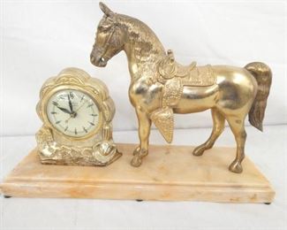 UNITED HORSE PARLOR CLOCK