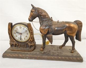 UNITED HORSE PARLOR CLOCK