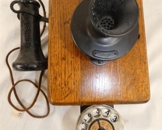 OAK WALL TELEPHONE