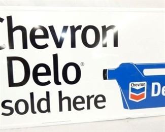 CHEVRON DELO OIL SIGN