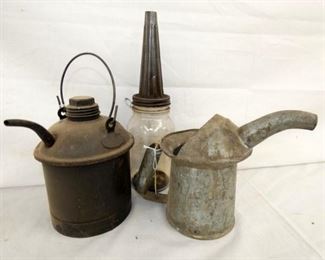 1QT. STATION CANS, OIL BOTTLE