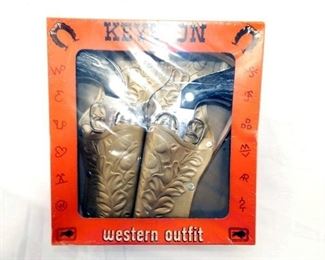 NIB KEYSTON WESTERN OUTFIT PISTOLS