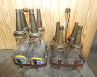 OIL BOTTLES W/ CARRIERS