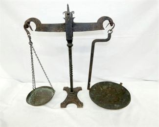 28X25 BLACKSMITH MADE COUNTER SCALES