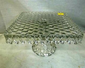 VIEW 3 TOP FOSTORIA CAKE STAND
