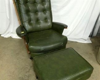 LEATHER MID CENTURY CHAIR