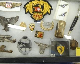 VARIOUS MILITARY BUTTONS, ETC