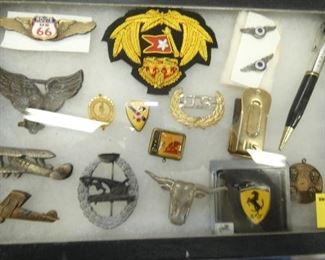 VARIOUS MILITARY BUTTONS, ETC
