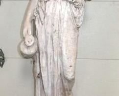 2PC. 21X84 CONCRETE LADY STATUE