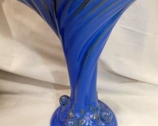 7IN BLUE POTTERY VASE