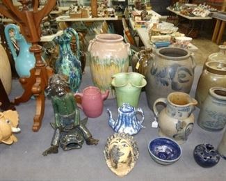NC POTTERY, FOLK ART POTTERY, STONEWARE