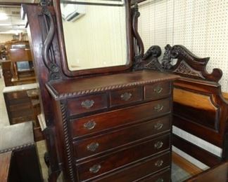 VIEW 5 MATCHING DRESSER W/ MIRROR