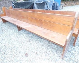 12FT. HEART PINE PEWS 