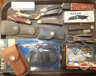 VARIOUS POCKET KNIVES 