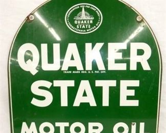 27X29 QUAKER STATE TOMBSTONE SIGN