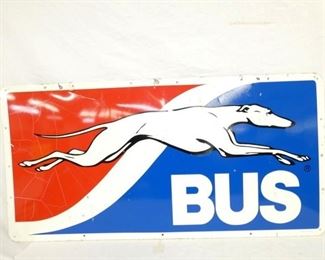 48X24 DOUBLE SIDE GREYHOUND BUS SIGN