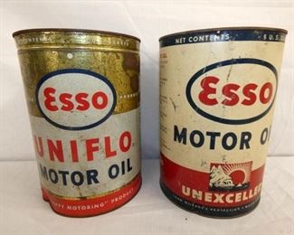 5G. ESSO UNIFLO/UNEXCELLED OIL CANS