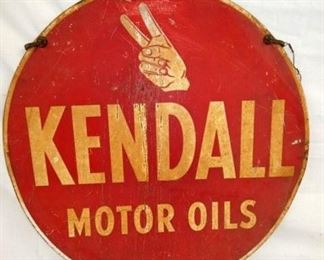 24IN KENDALL MOTOR OILS SIGN