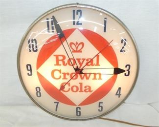 15IN ROYAL CROWN COLA CLOCK