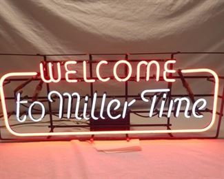 VIEW 3 36X14 MILLER TIME NEON