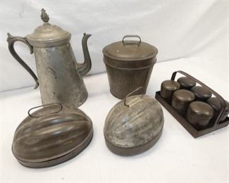 EARLY TIN WARE ITEMS