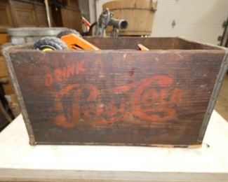 EARLY WOODEN PEPSI COLA BOX