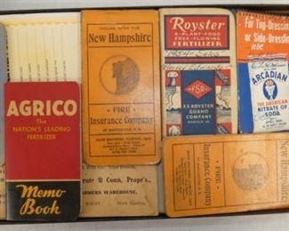 VARIOUS EARLY POCKET LEDGERS