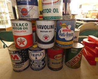 VARIOUS OIL CANS