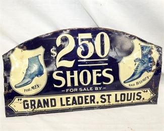 19X10 EMB. 2.50 SHOES SIGN