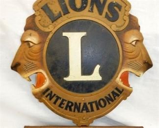 18X23 LIONS INTERNATIONAL SIGN