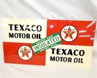 22X12 1952 TEXACO MOTOR OIL SIGN