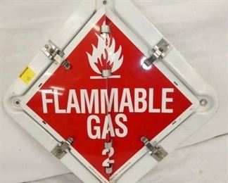 18X18 FLAMMABLE TRUCK CAUTION SIGN