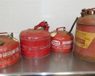 VARIOUS GAS CANS