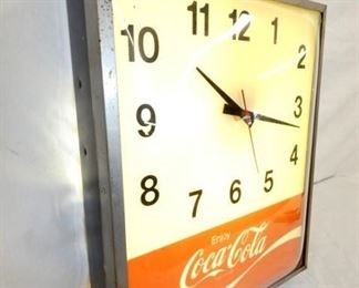 VIEW 2 COKE LIGHTED CLOCK