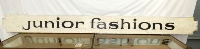 10FT.X11IN WOODEN JUNIOR FASHIONS SIGN