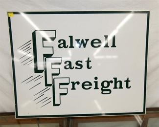 36X28 FALWELL FAST FREIGHT SIGN