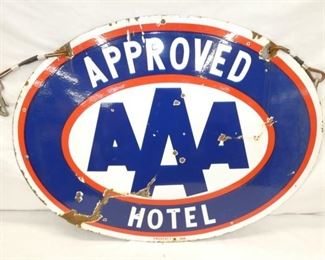30X23 PORC. AAA HOTEL APPROVED SIGN