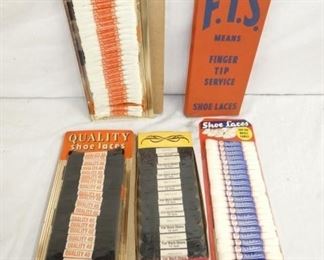 OLD STOCK SHOE LACES W/ PRODUCT