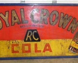 96X42 ROYAL CROWN SIGN W/ WOODEN FRAME