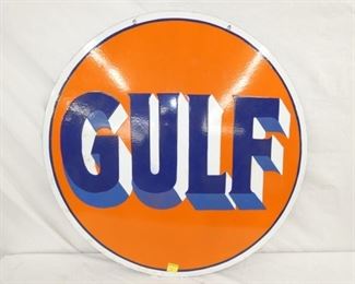 DOUBLE SIDED GULF SIGN