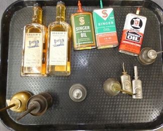 ADV. OIL CANS, BOTTLES, OILERS