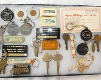 VARIOUS EARLY KEYS AND ADVERTISING