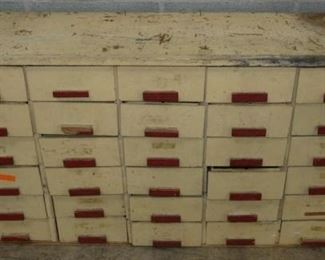 UNUSUAL 30 DRAWER STORE CABINET
